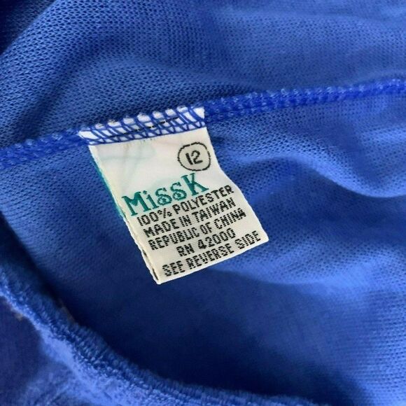 Vintage Deadstock Terry Cloth Shorts S Blue High - Picture 4 of 4